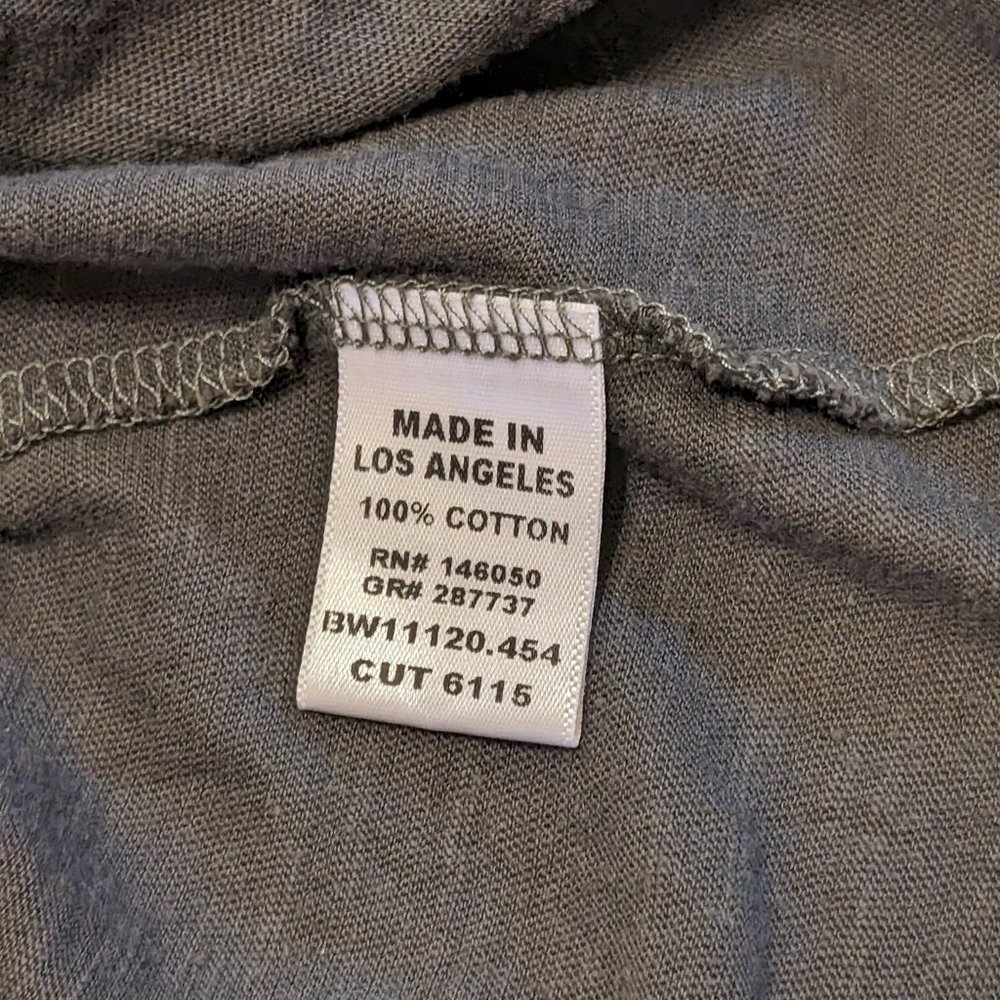 Slub Muscle Tank in Faded Black Venice Wash - Picture 7 of 7